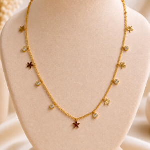 Gold-tone Necklace For Women and Girls