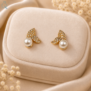 Pearl Stud Earrings for Women & Girls