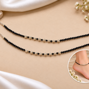 Black Pearl Anklet for Women & Girls