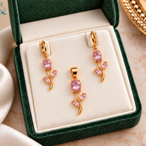 Tulip Pendant-Set For Women and Girls