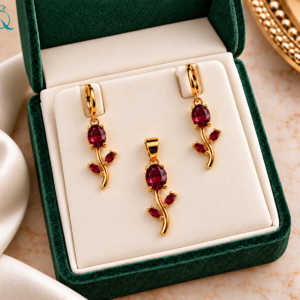 Tulip Pendant-Set For Women and Girls