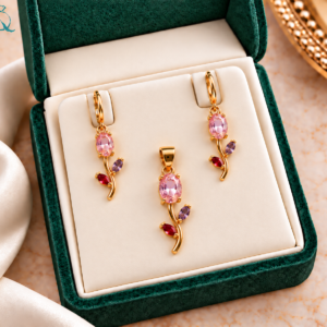 Tulip Pendant-Set For Women and Girls