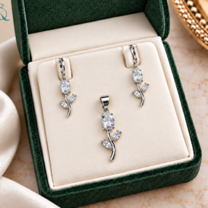Tulip Pendant-Set For Women and Girls