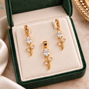 Tulip Pendant-Set For Women and Girls