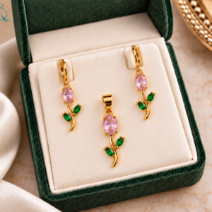 Tulip Pendant-Set For Women and Girls