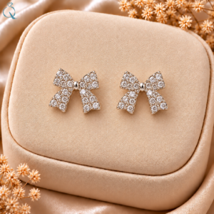 Bow Stud Earrings for Women & Girls