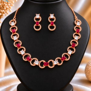 C.Z.Necklace Set for Women & Girls