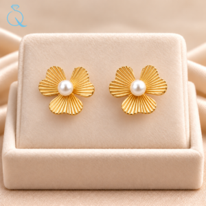 Flower Stud Earrings For Women and Girls