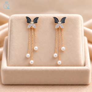 Butterfly Drop Earrings For Women and Girls