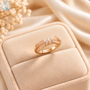 Golden Adjustable Ring for Women and Girls