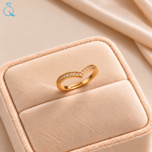 Golden Adjustable Ring for Women and Girls