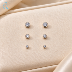 Silver Combo Stud For Women and Girls